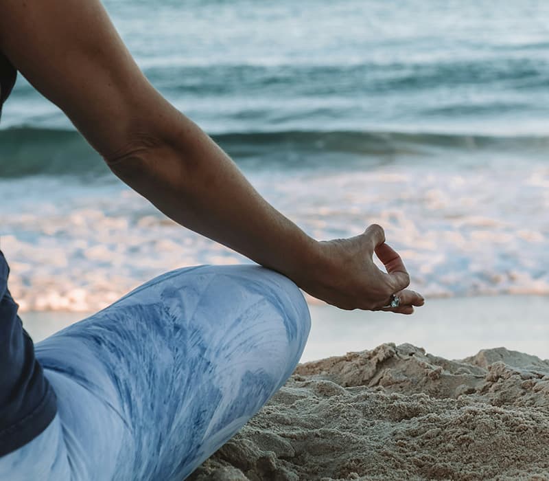 man in yoga pose